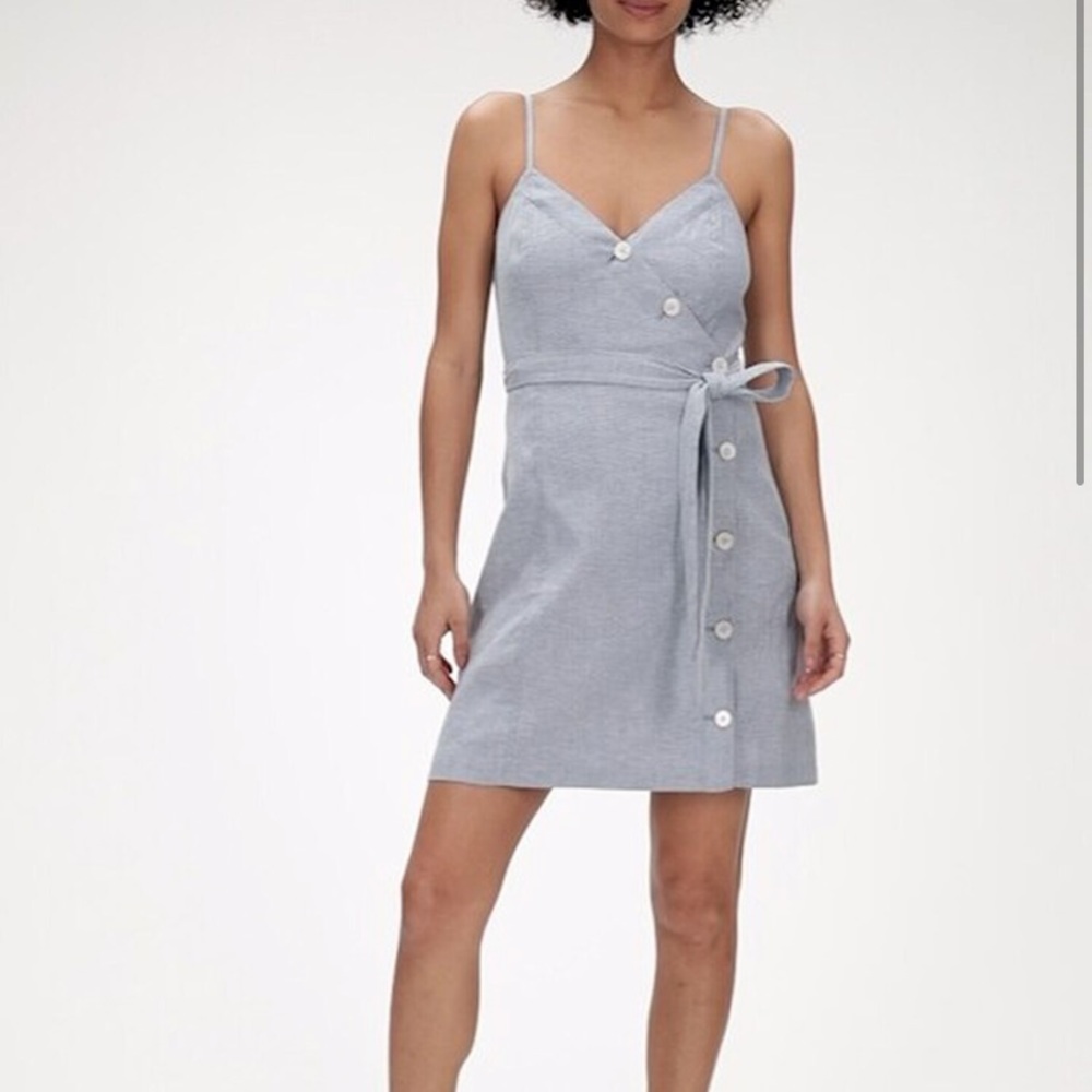 Banana republic linen cotton button mini dress - Picture 6 of 16